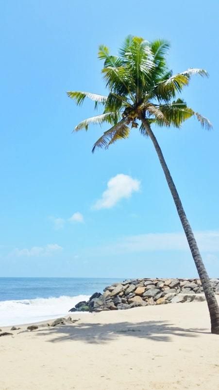 Peaceful beaches in Kerala