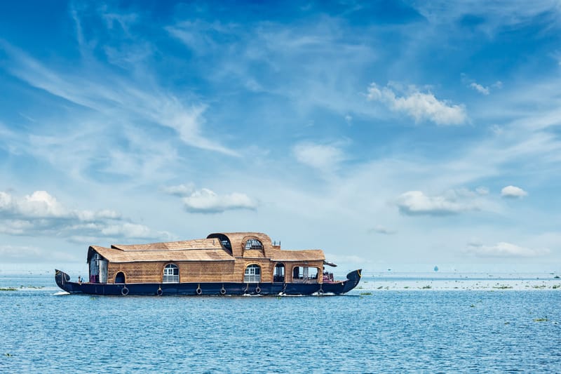 Houseboat on the vembanad lake alleppey